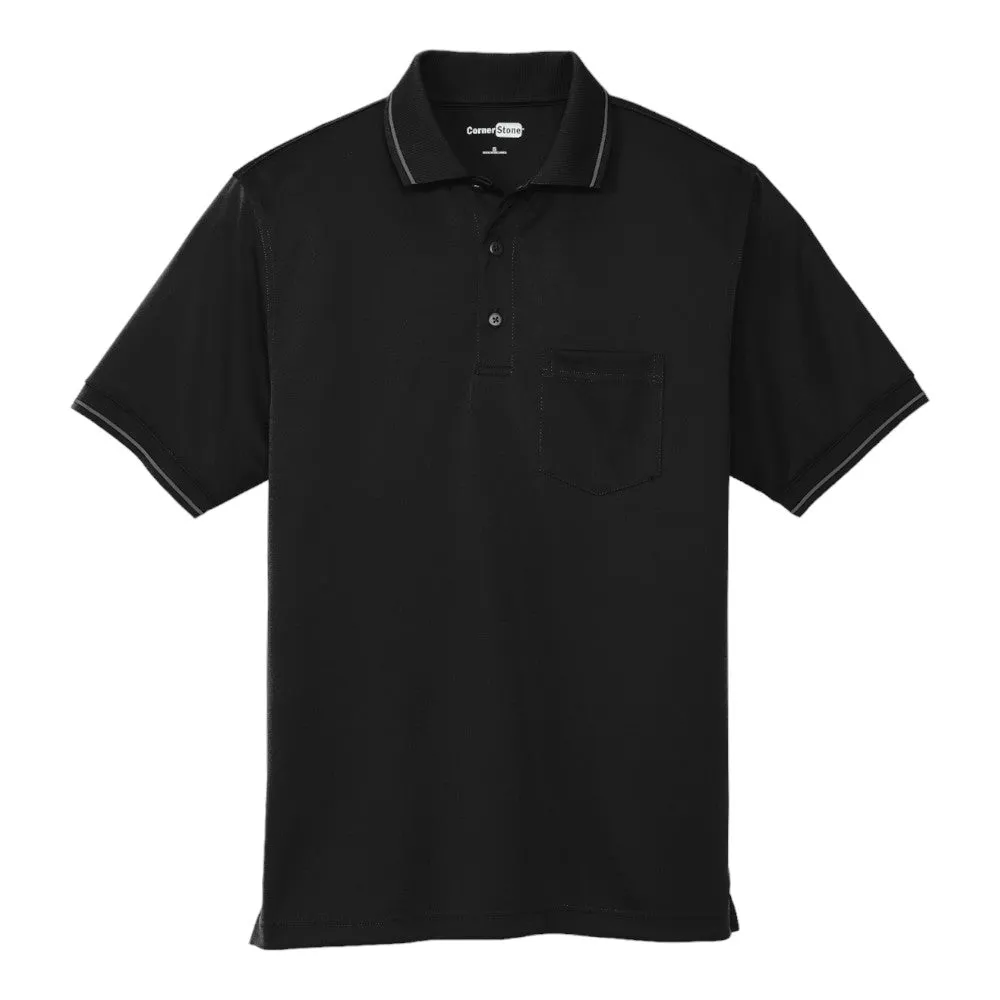 CornerStone Select Snag Proof Tipped Pocket Polo CS415