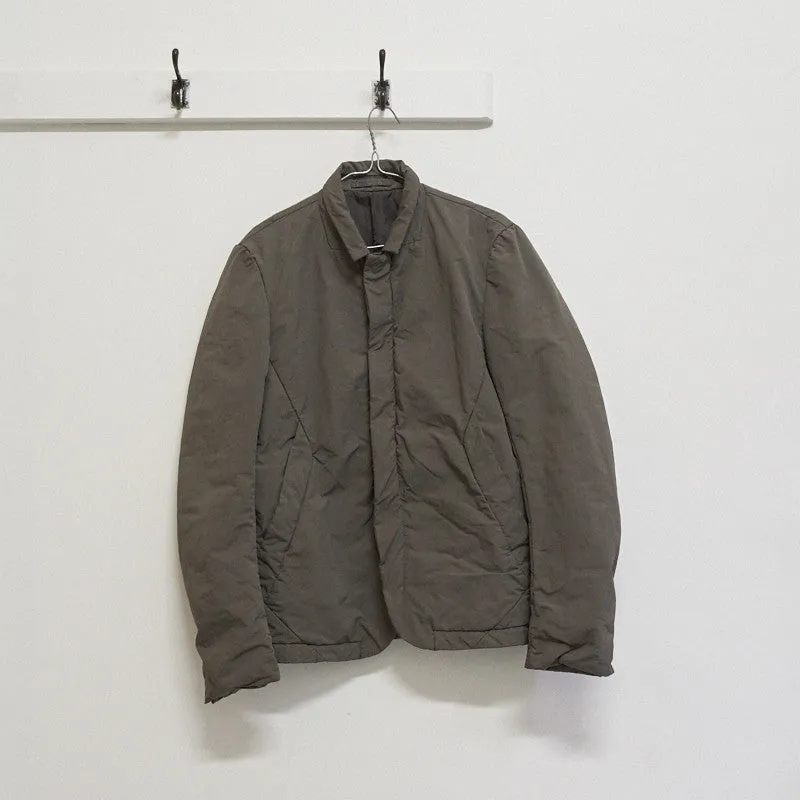 covered placket bomber jacket