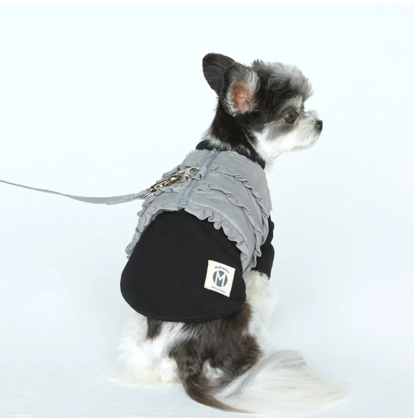 Cozy Fleece Lined Winter Harness - Cement