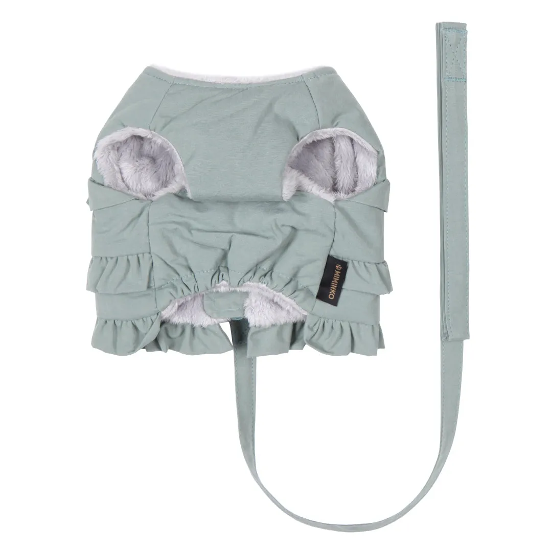 Cozy Fleece Lined Winter Harness - Cement