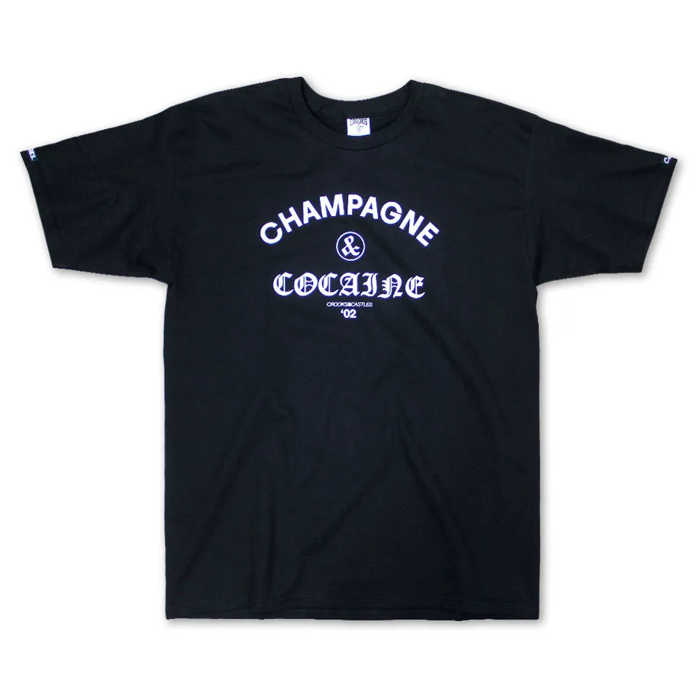 Crooks & Castles Champagne and Cocaine T-shirt Black