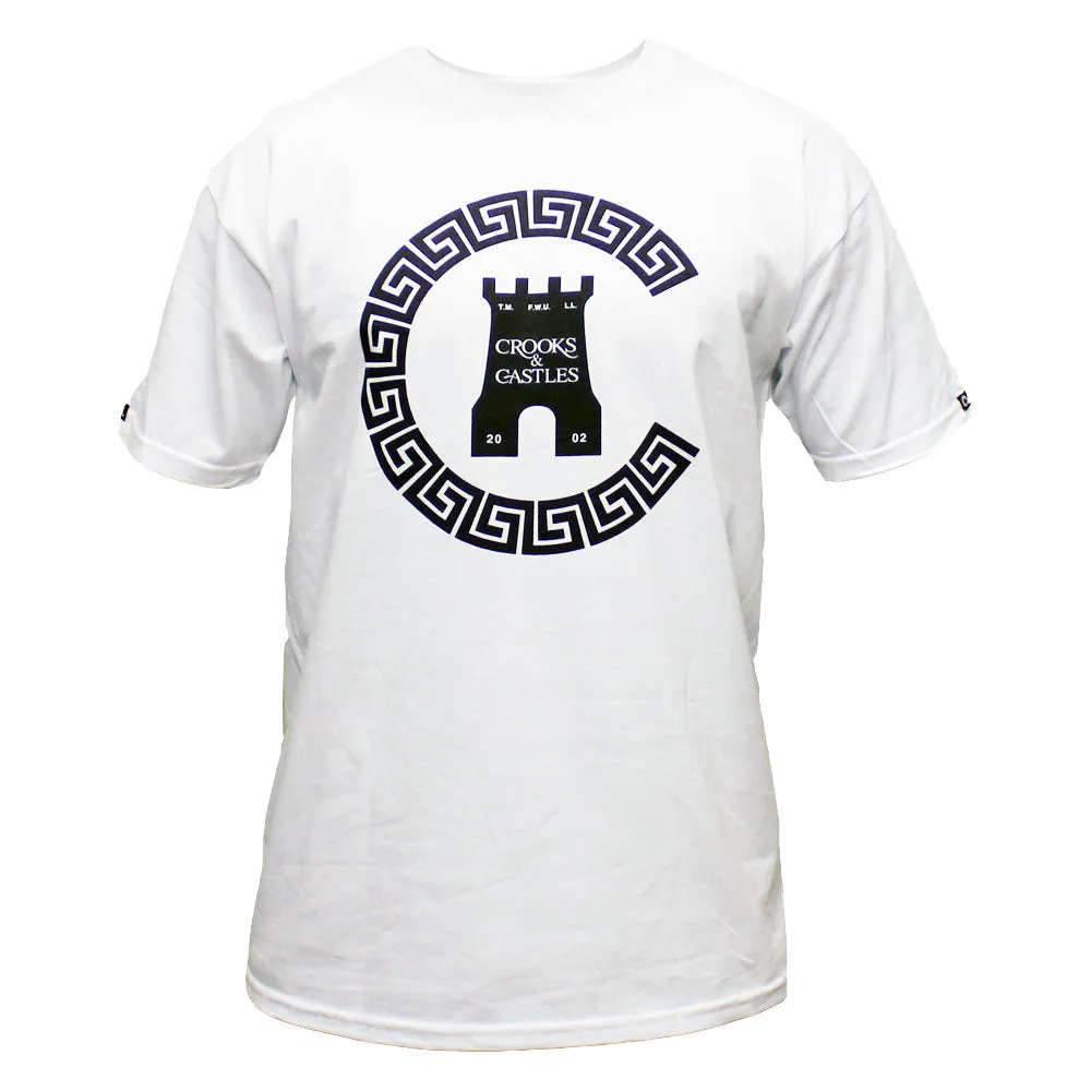 Crooks & Castles Greco Chain C T-shirt White