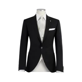 DEEP BLACK TUXEDO IN PURE VIRGIN WOOL