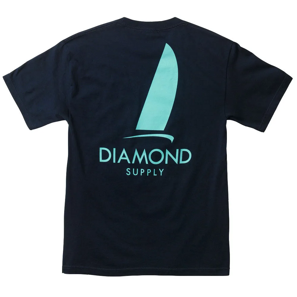 Diamond Supply Co Boat Life T-shirt Navy