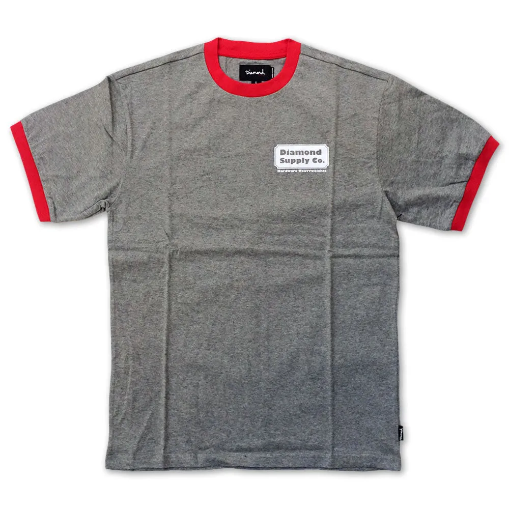 Diamond Supply Co Heavyweights Ringer T-shirt Grey