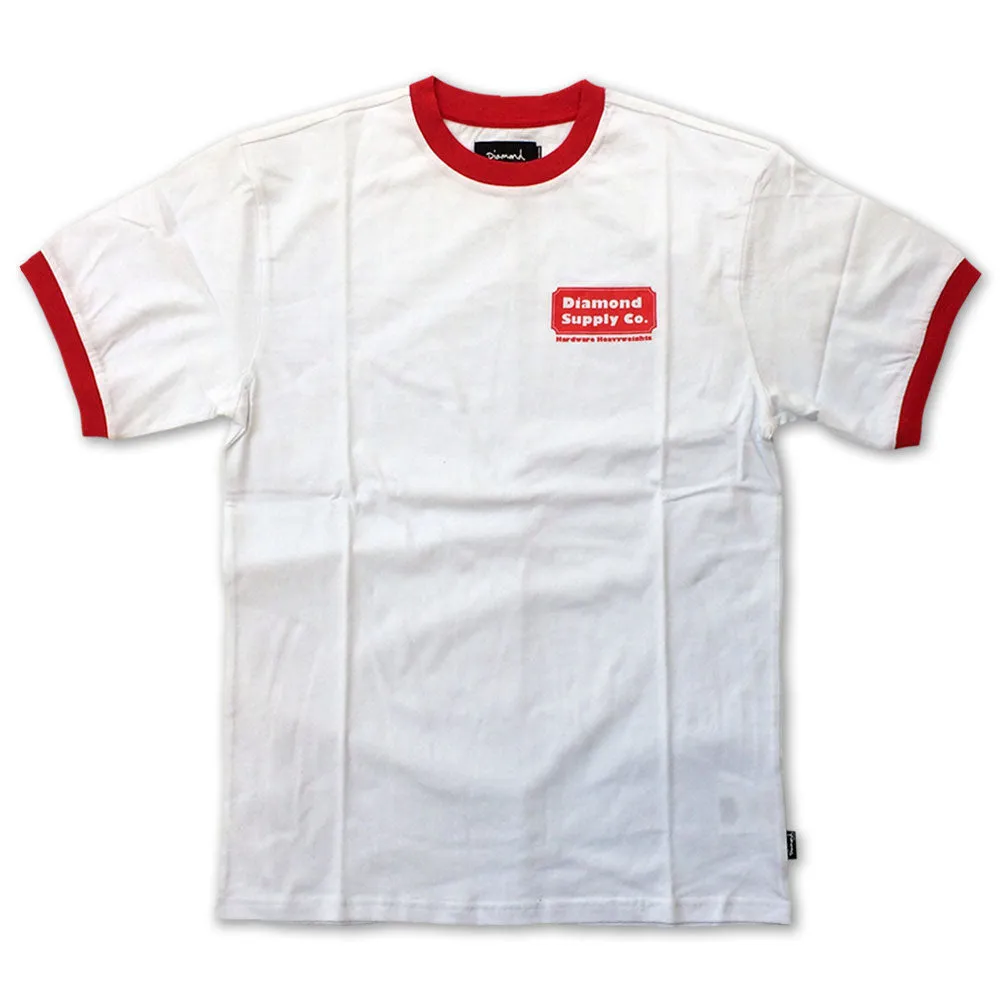 Diamond Supply Co Heavyweights Ringer T-shirt White