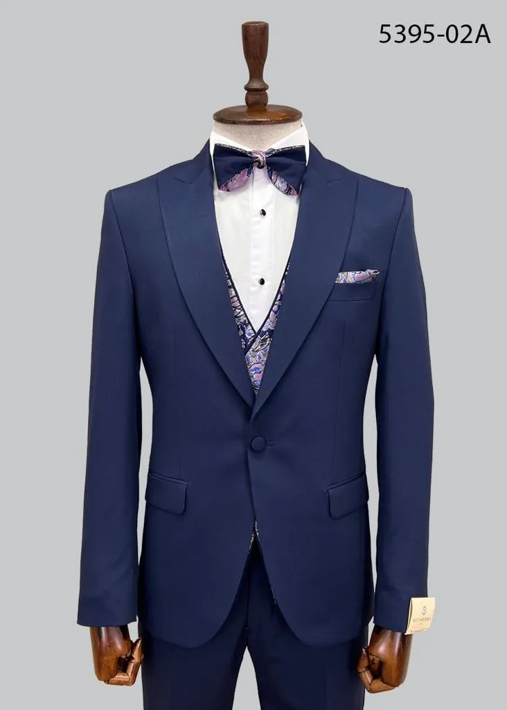 Dioza Indigo Peacock Suit