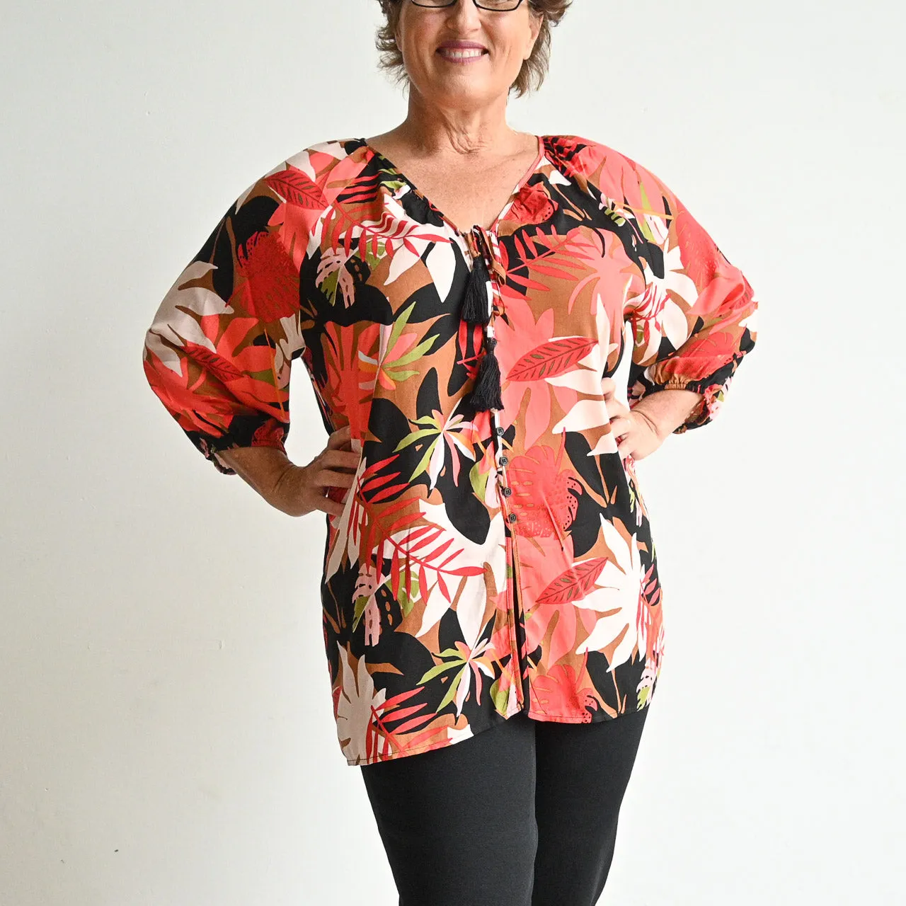 Don't Go Changing Blouse - Retro Floral