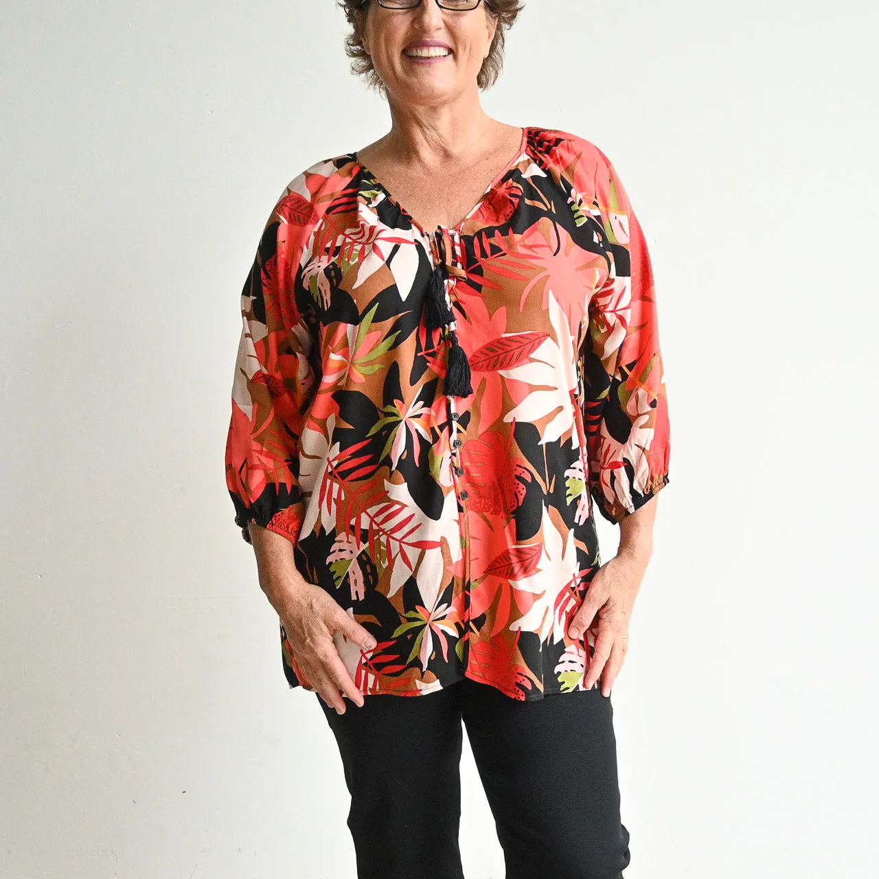 Don't Go Changing Blouse - Retro Floral