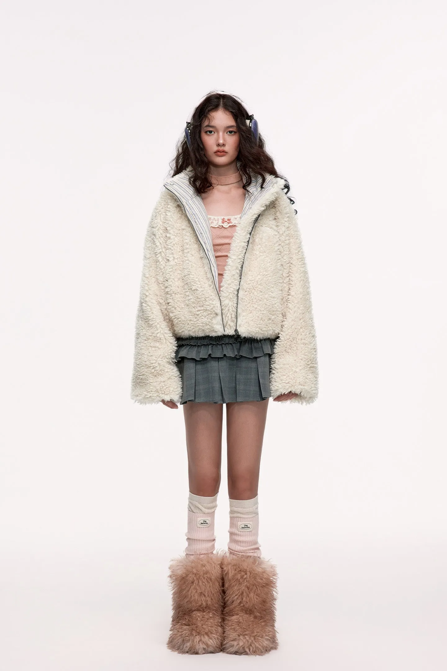 Double-Sided Short Loose Casual Thick Coat