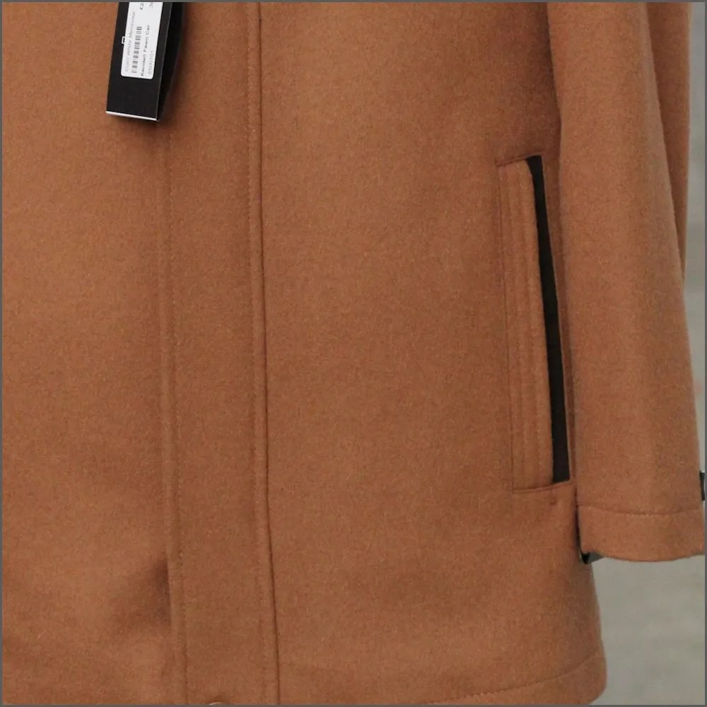 Douglas Kendell Fawn Wool Cashmere Car Coat<>