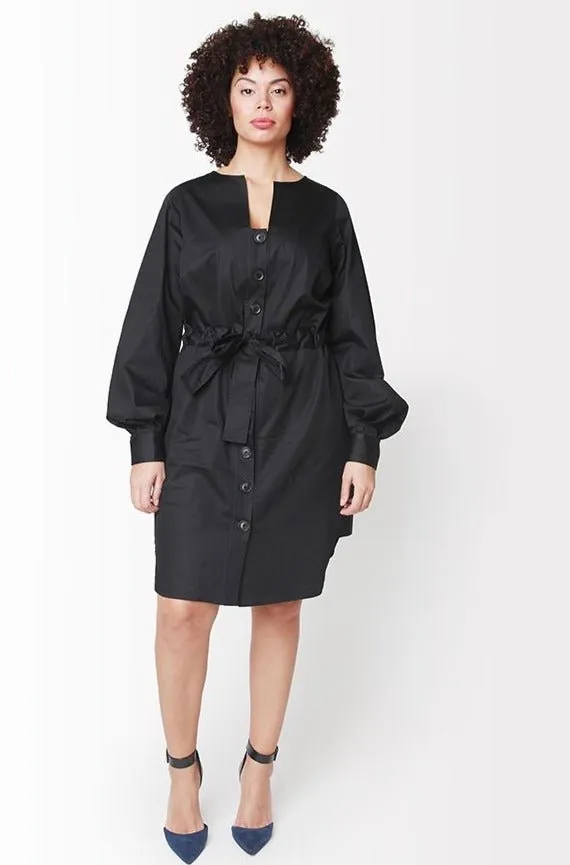 Emme Shirt Dress // Black