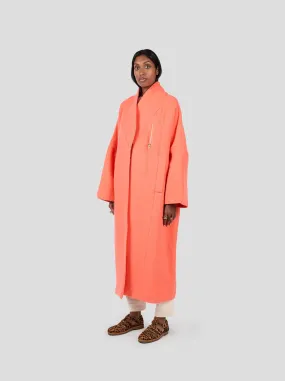 Eren Coat in Reef Orange Woolen Cashmere