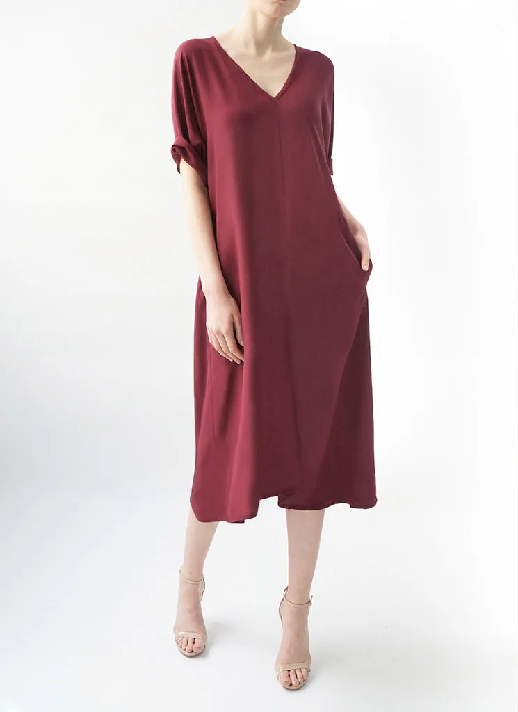 ETTA DRESS (BERRY)