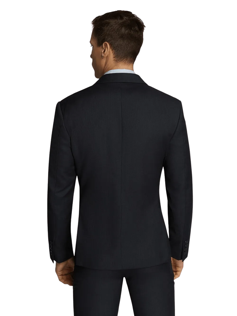 Evan Navy Micro Check Suit