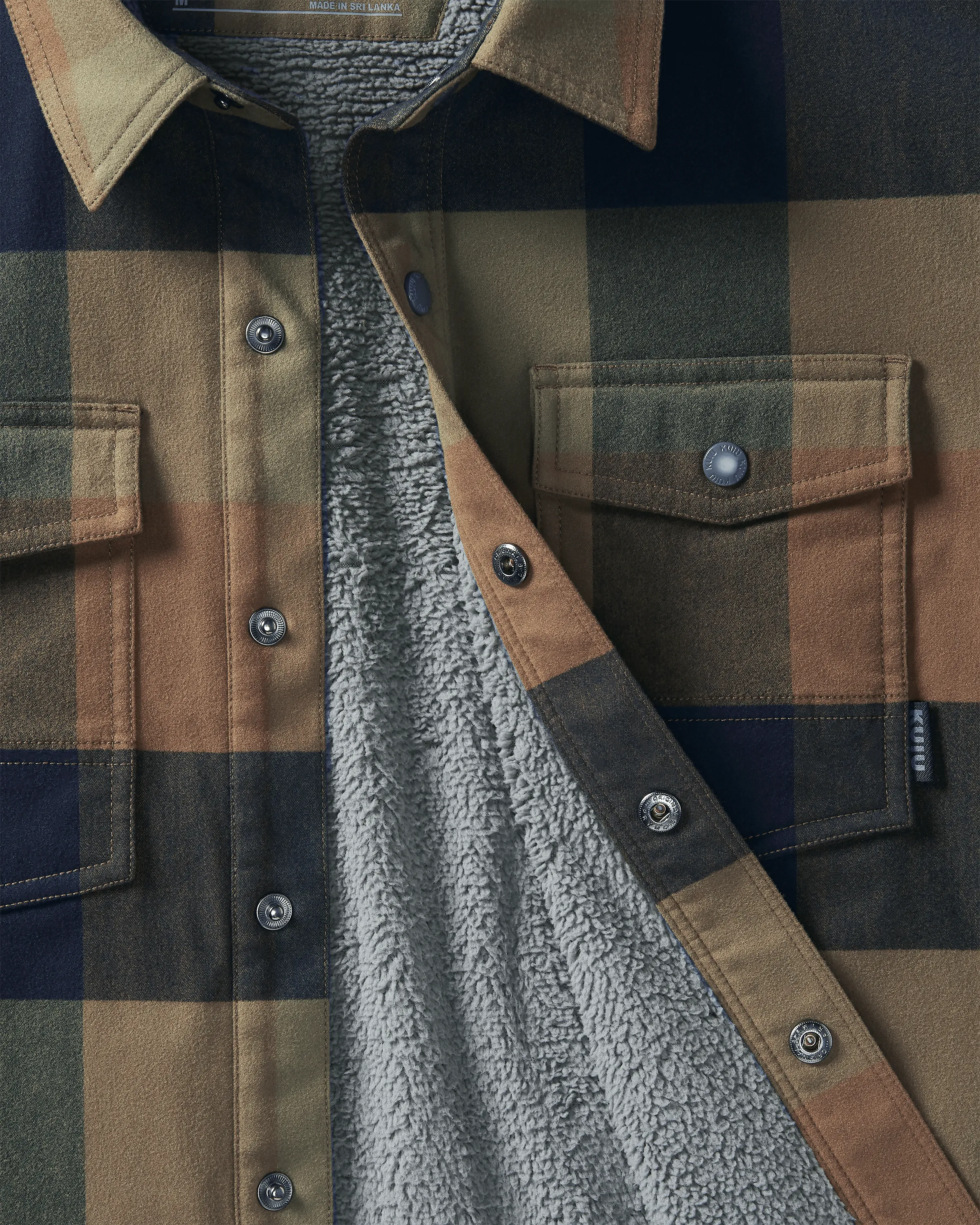 Field Flannel Fleece Shirt Jacket | Valo Plaid