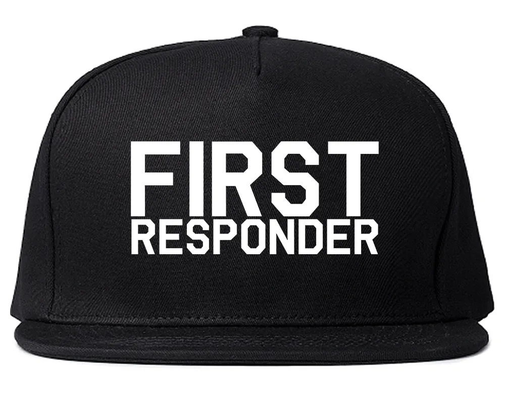 First Responder Firefighter Mens Snapback Hat