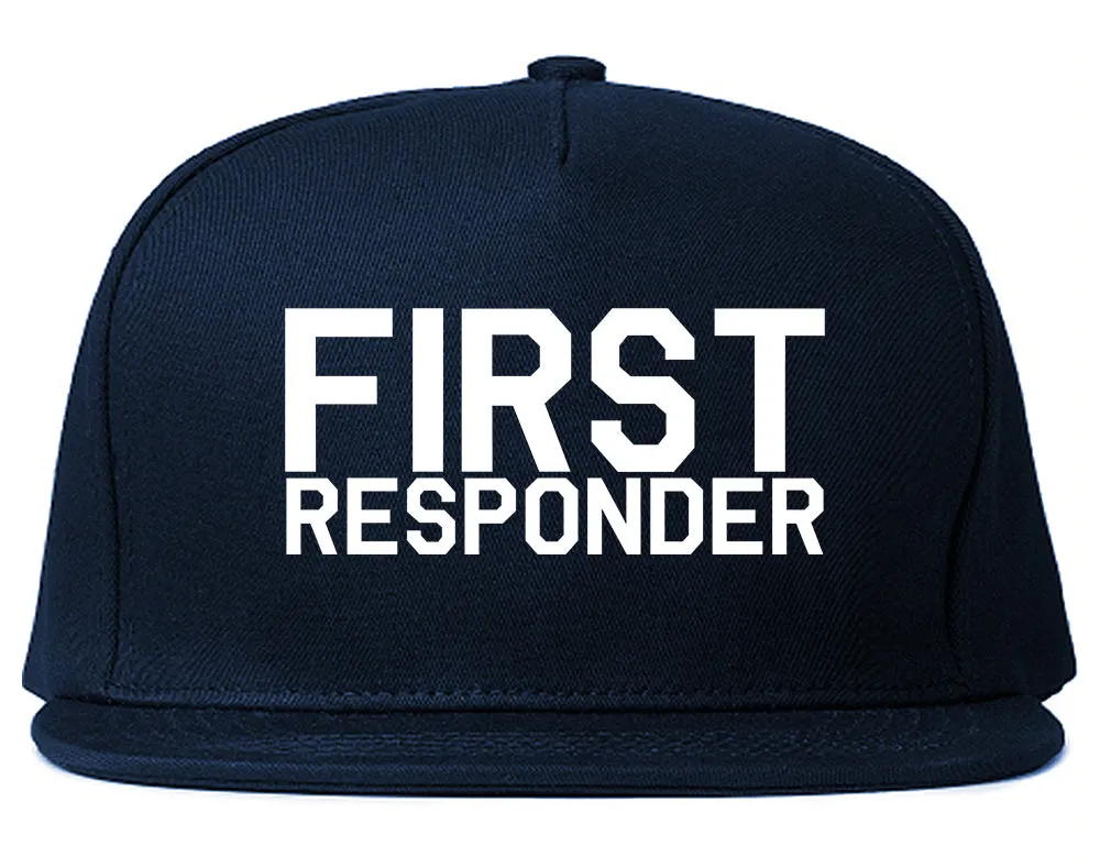 First Responder Firefighter Mens Snapback Hat