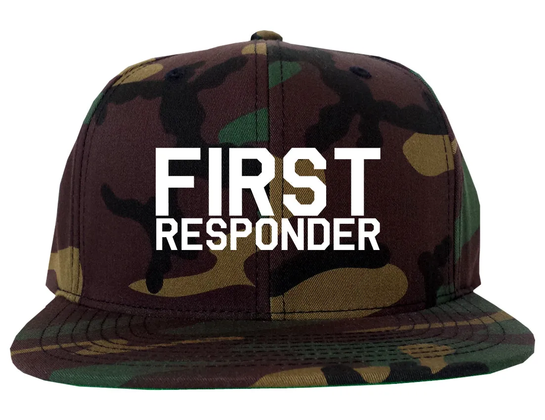 First Responder Firefighter Mens Snapback Hat