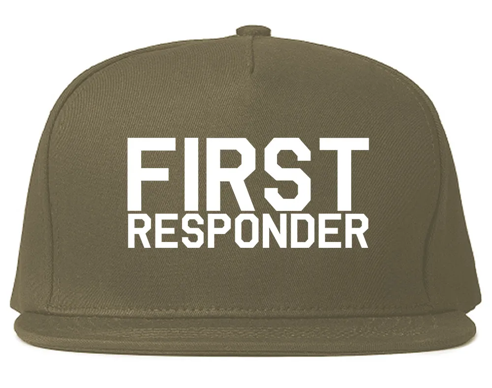 First Responder Firefighter Mens Snapback Hat