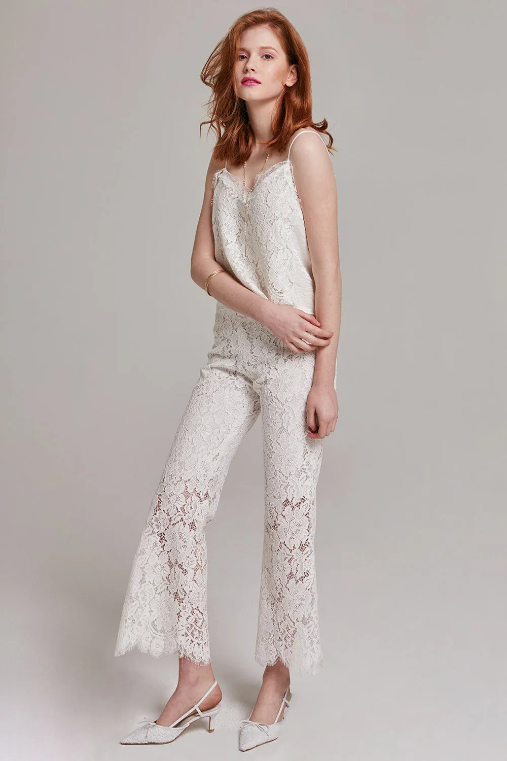 Gemma Lace Cropped Pants