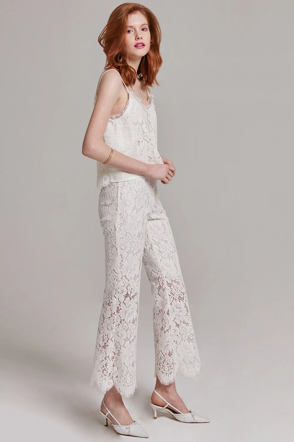 Gemma Lace Cropped Pants