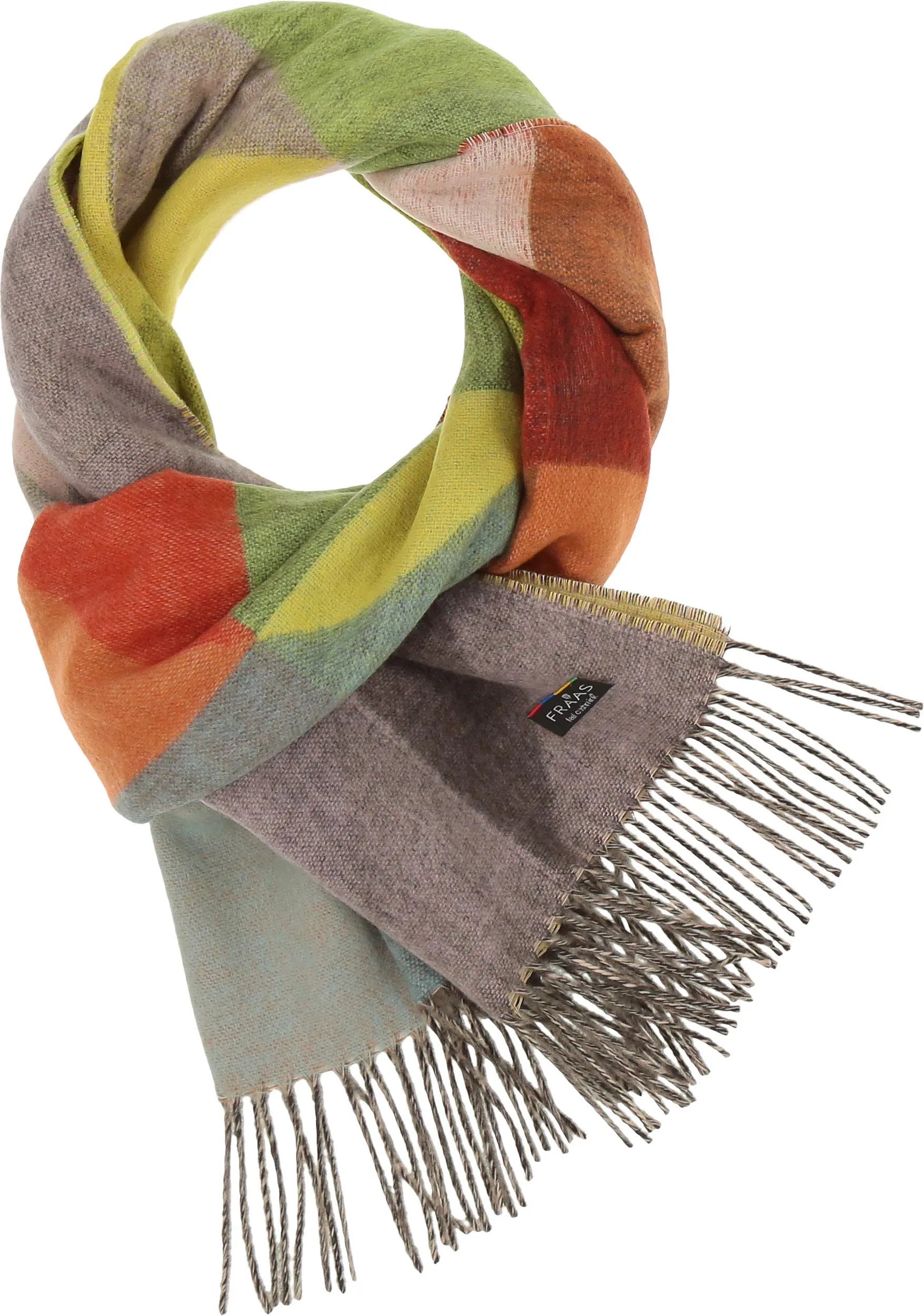 Geometric Colorblock Cashmink Scarf