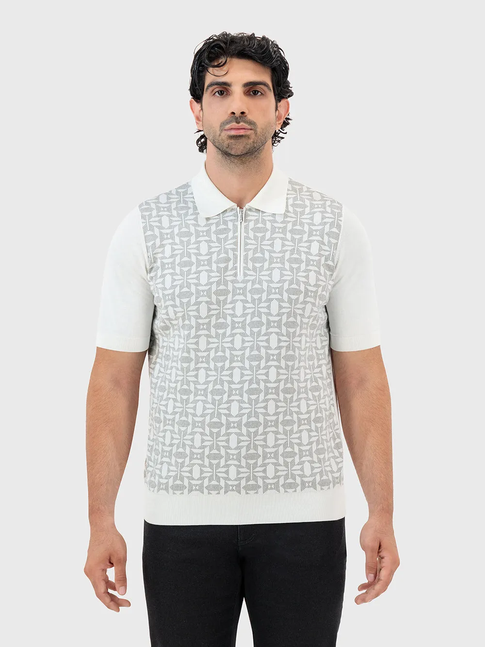 Geometric Zipped Polo