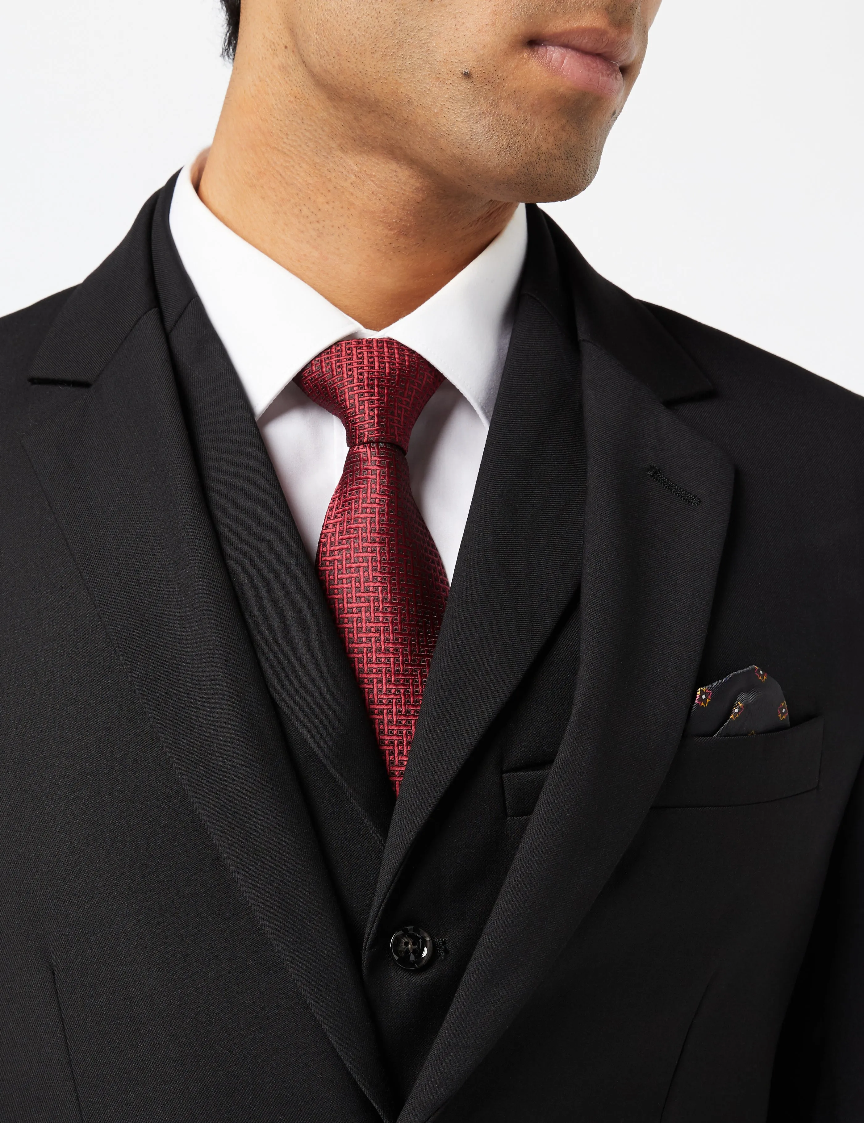 GRAHAM - BLACK SINGLE BREASTED BUSINESS SUIT