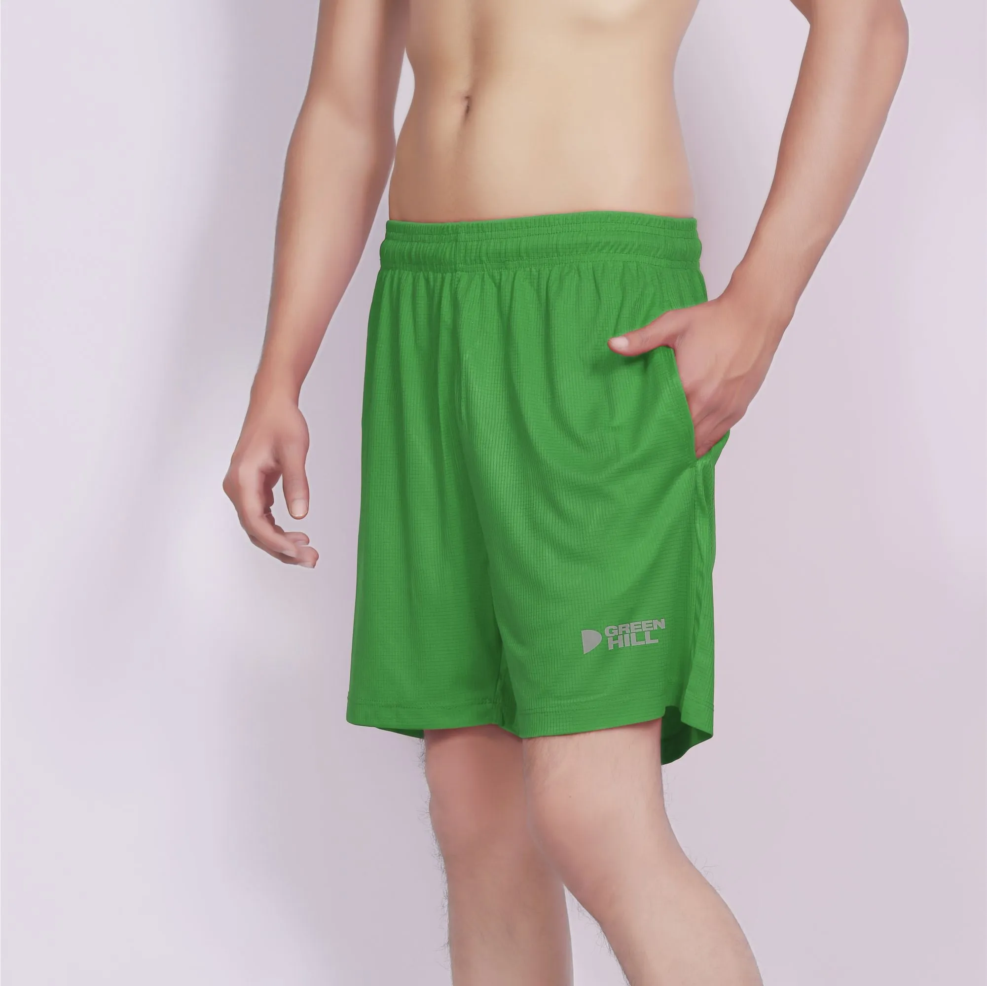 Green Hill Men Running GYM Short (Pack of 2)