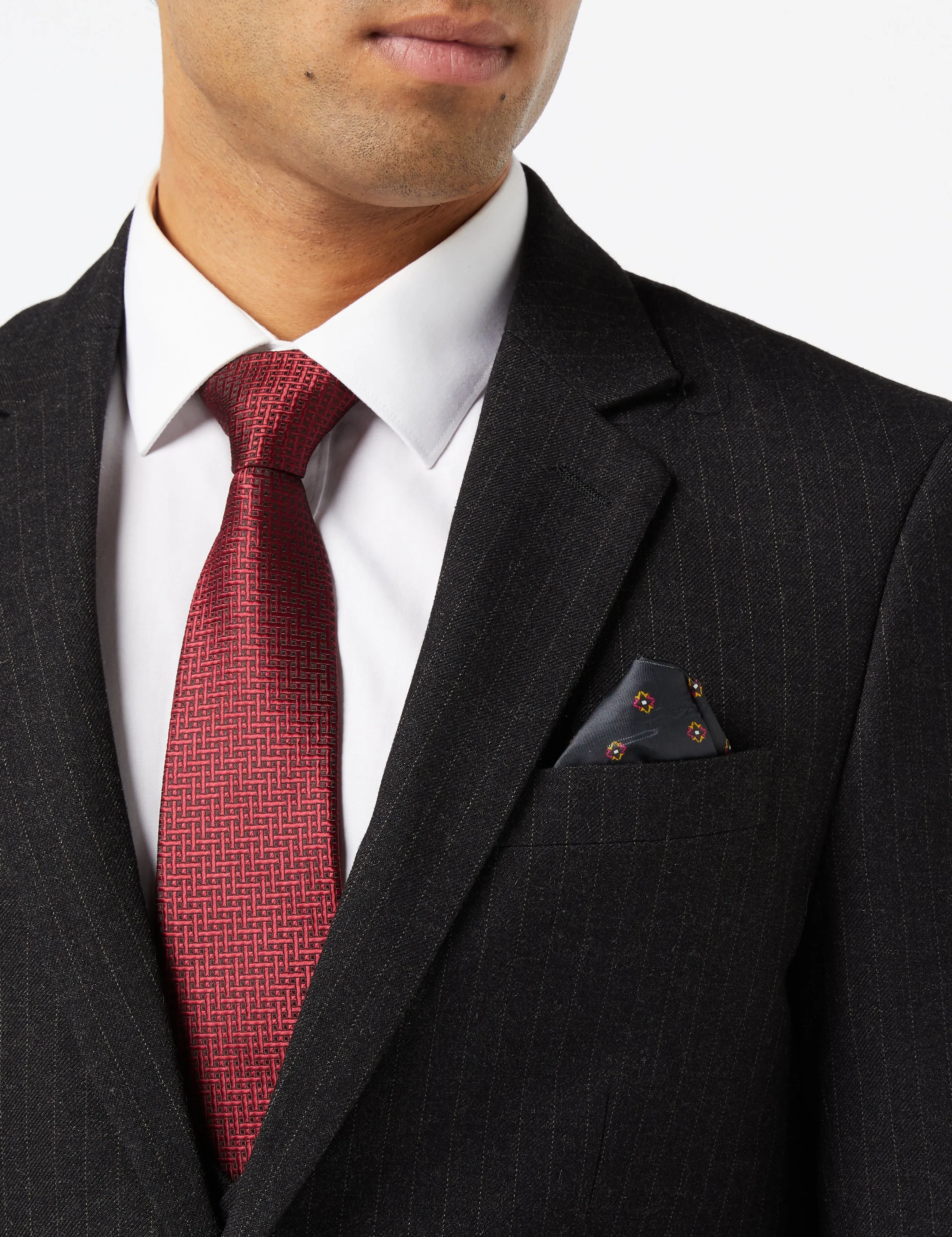 Grey Pinstripe Suit