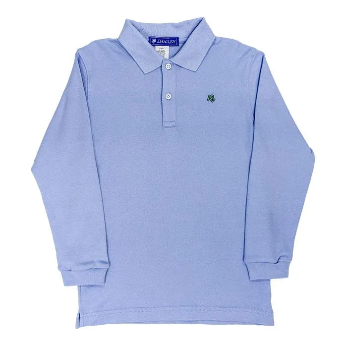 Harry Long Sleeve Polo-Sky