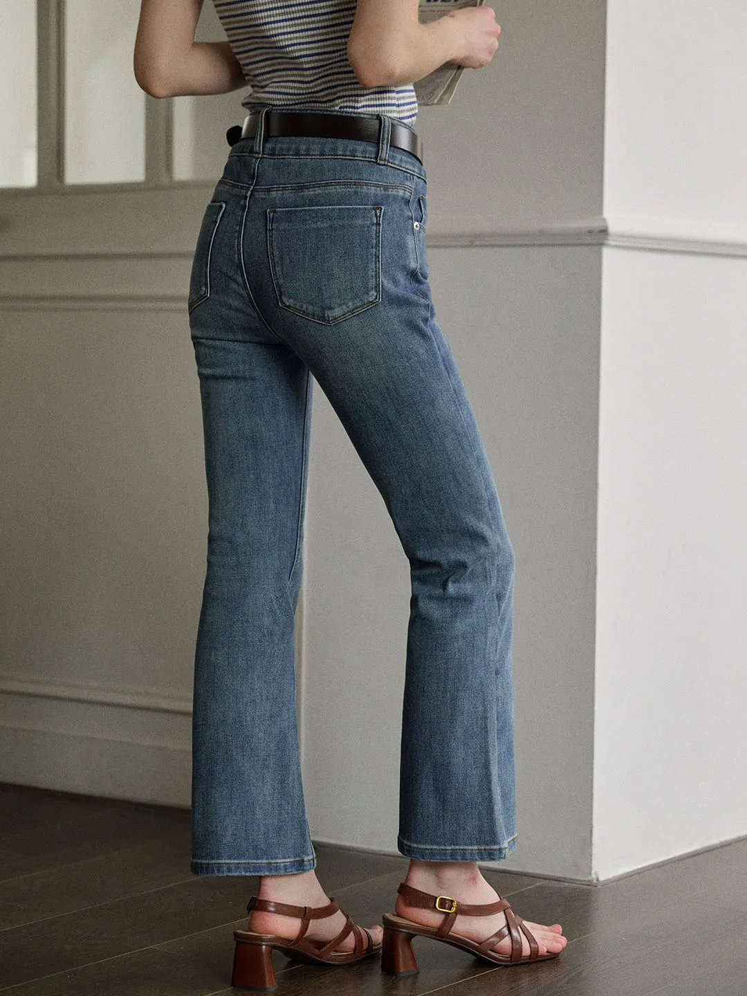 Hayden Classic High-waisted Cropped Straight-leg Jeans