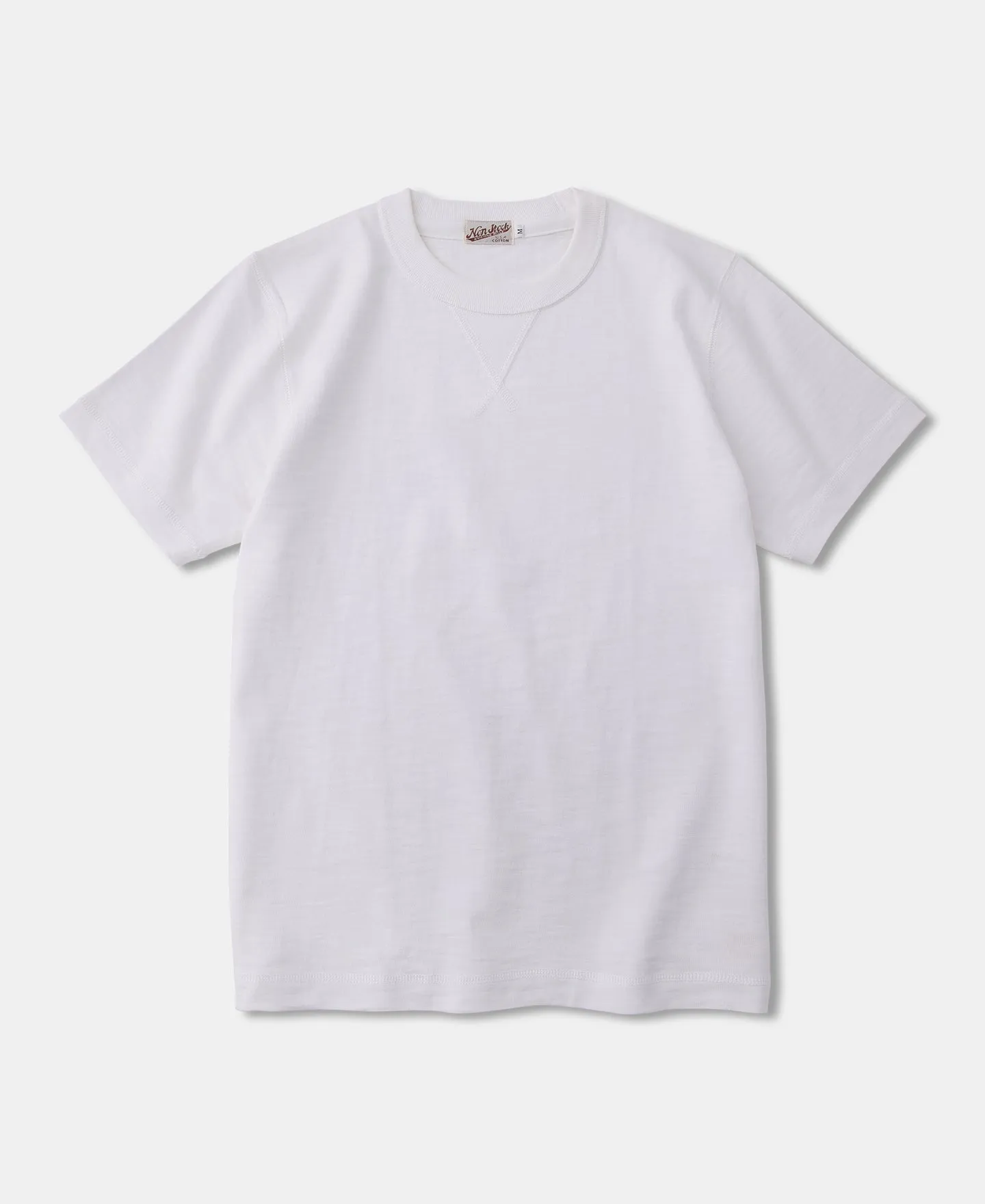 Heavyweight US Cotton Gusset Tubular T-Shirt - White