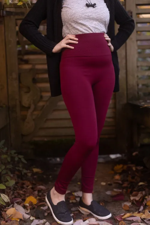 High Waisted Fleece Lined Leggings