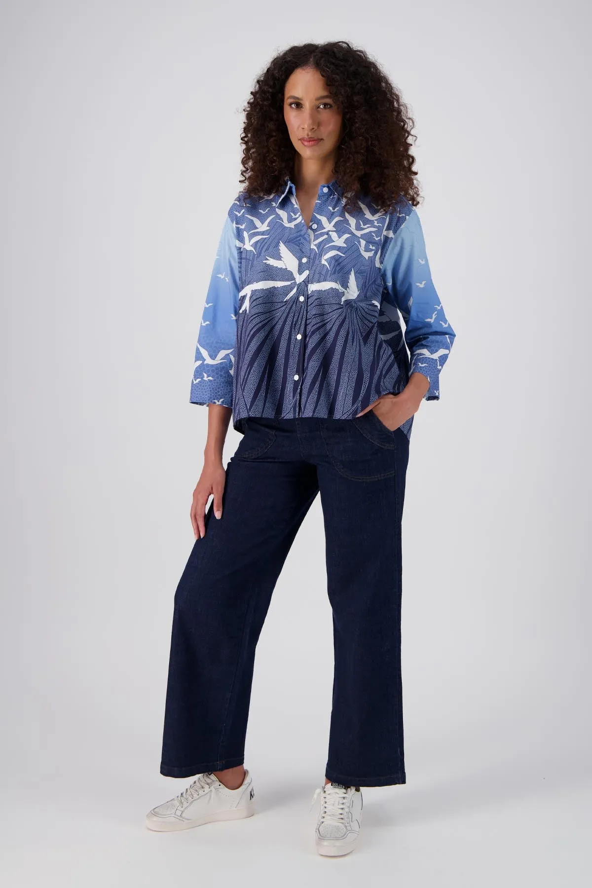 Homebound Shirt Blue in Cotton