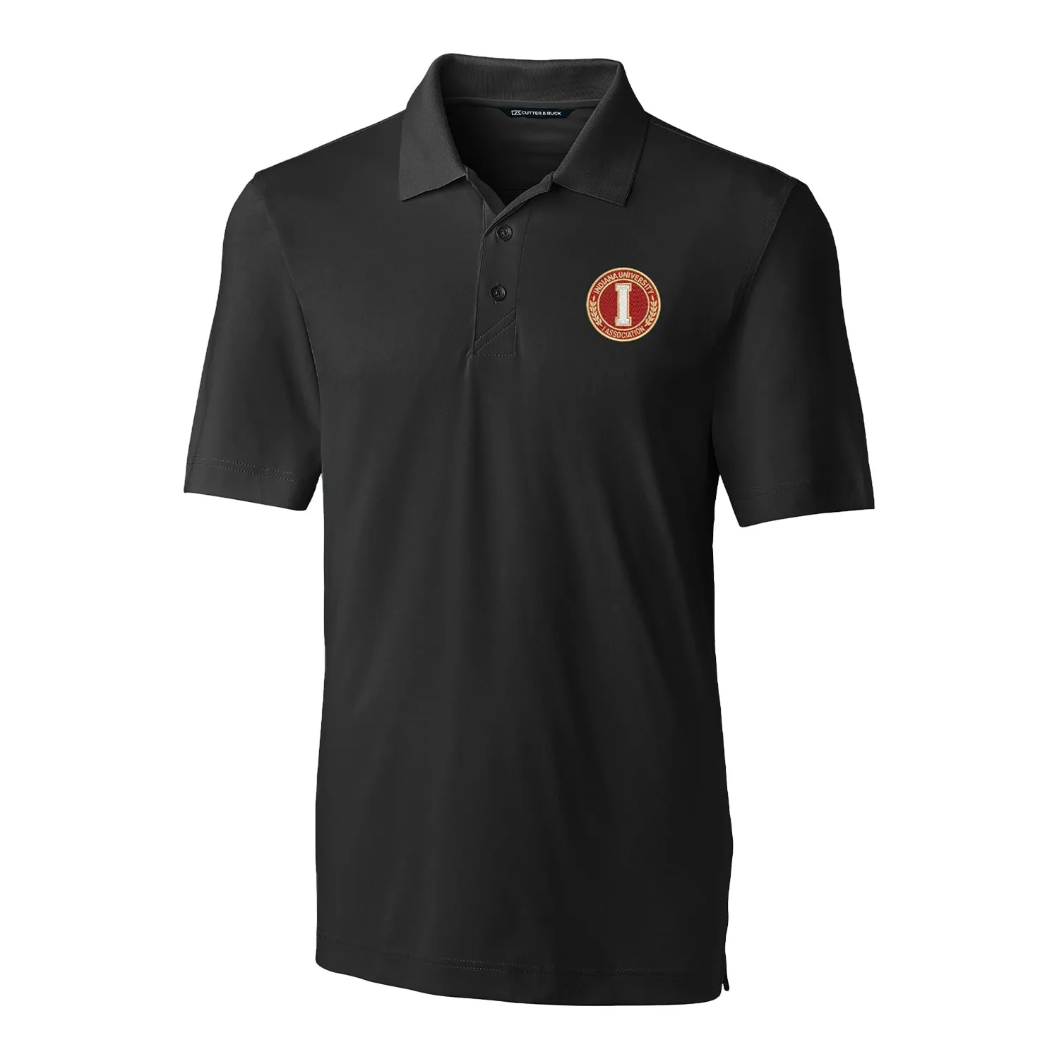 Indiana Hoosiers Cutter & Buck Forge Eco Stretch Recycled Black Polo