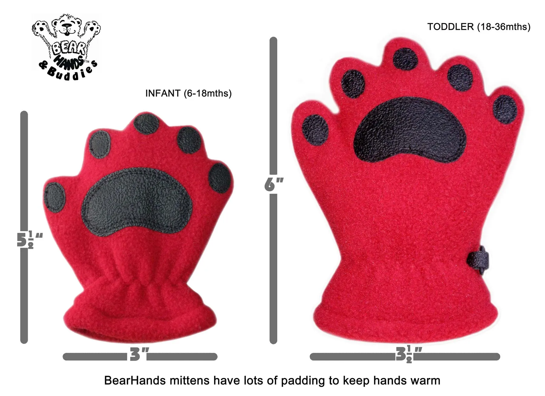 Infant & Toddler Camel Fleece Mittens