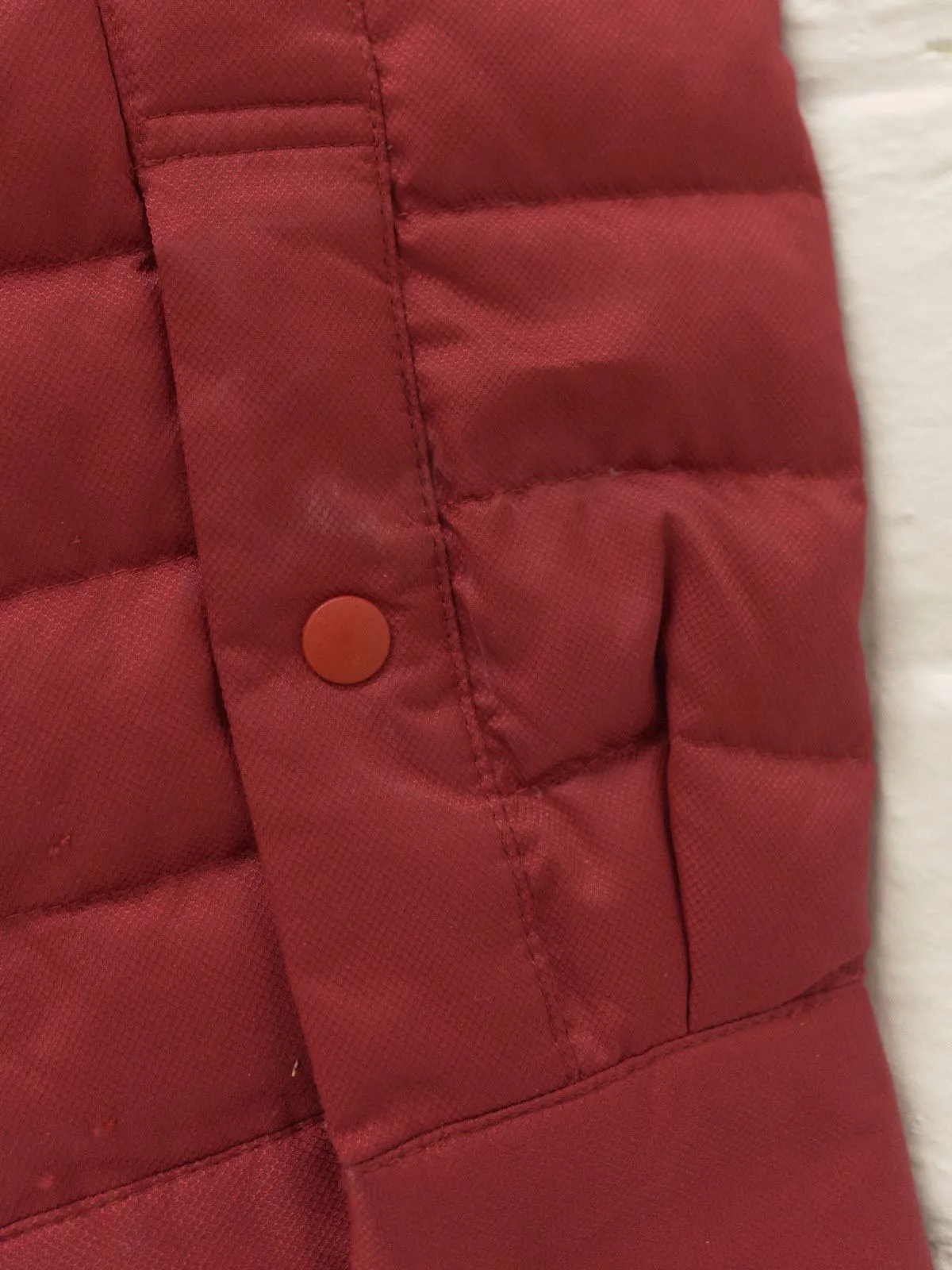 Issey Miyake red polyester quilted packable puffer shirt jacket - mens M S