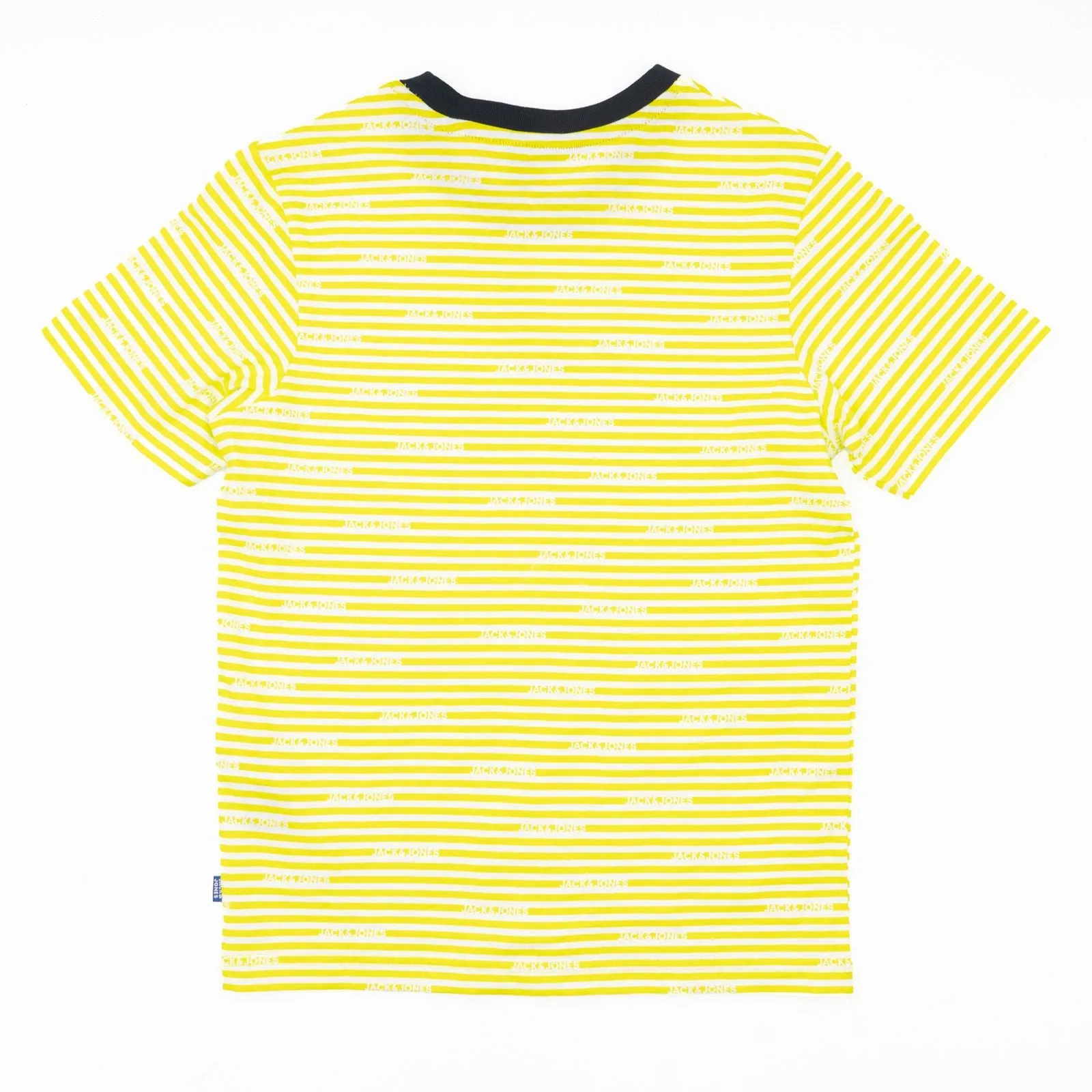 Jack & Jones Kids Lime Green Summer T-Shirts Stripes Casual Crew Neck Tops