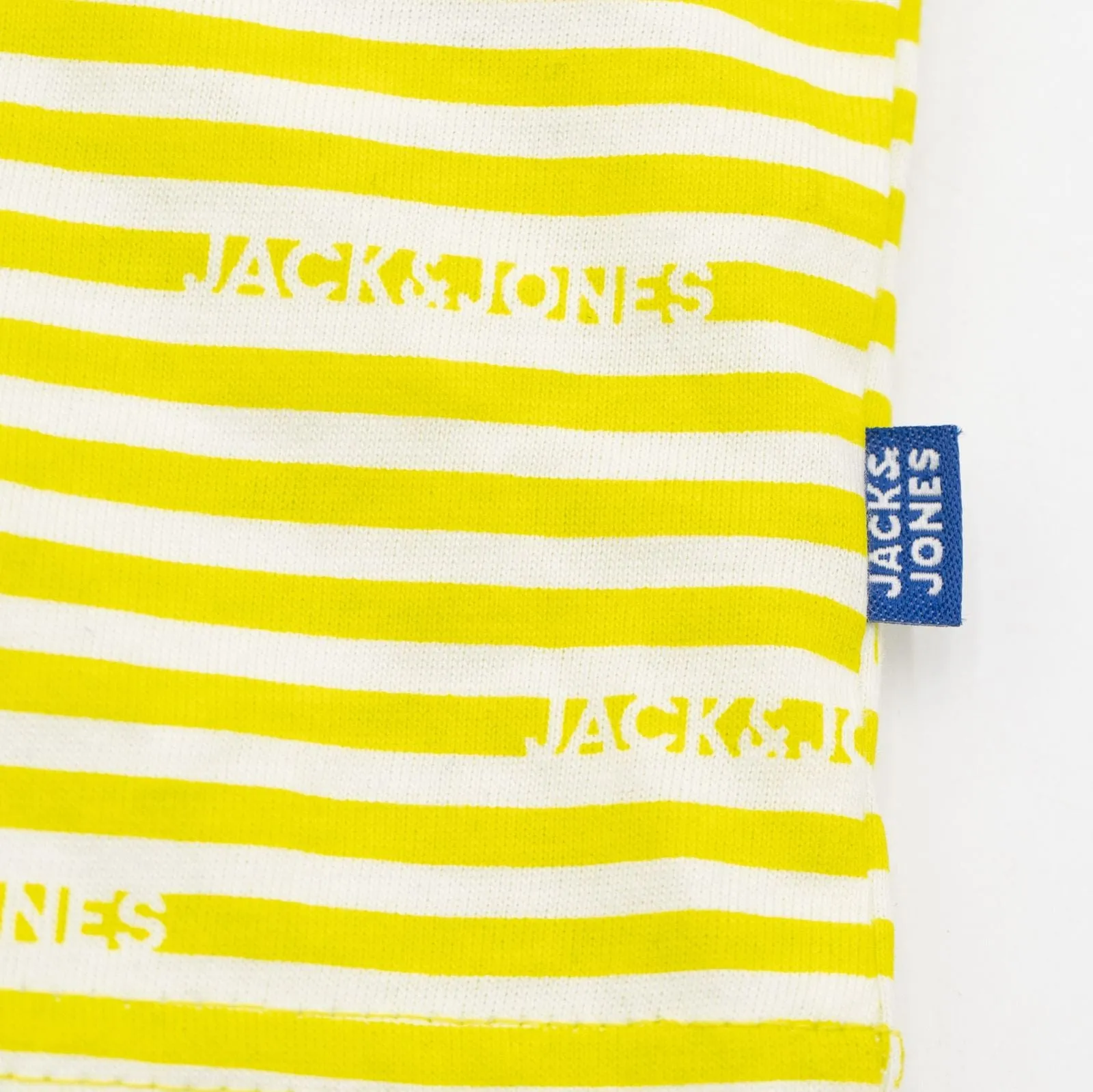 Jack & Jones Kids Lime Green Summer T-Shirts Stripes Casual Crew Neck Tops