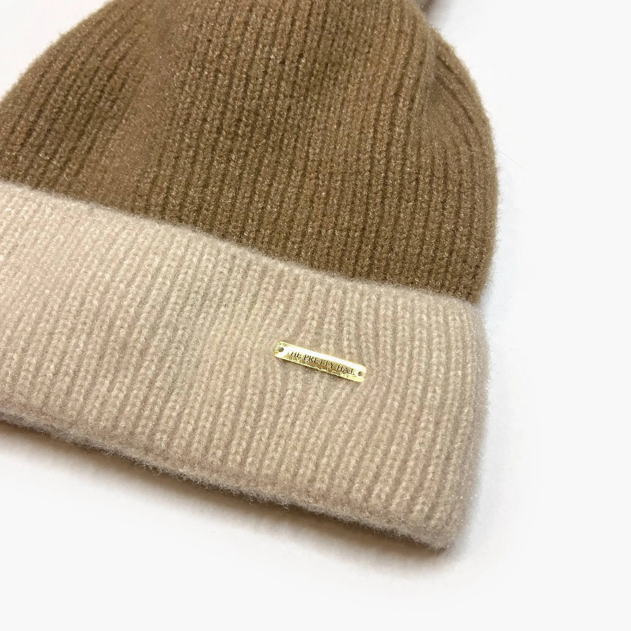 Jody Two Tone Fleece Lined Beanie - Cappucino