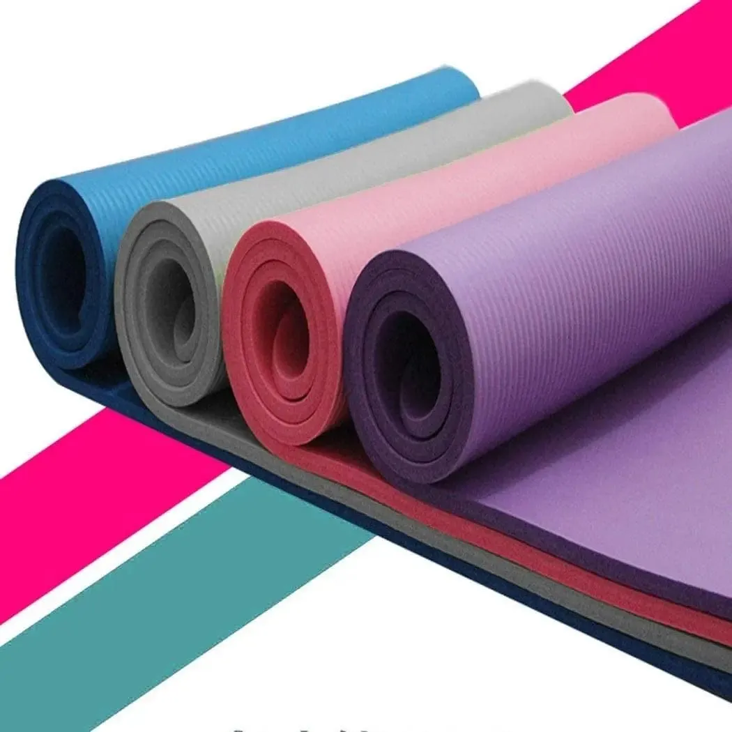 Large Size Non-Slip Yoga Fitness Mat 72" x 23.5" x 0.4" - Moisture-Proof & Sweat-Proof