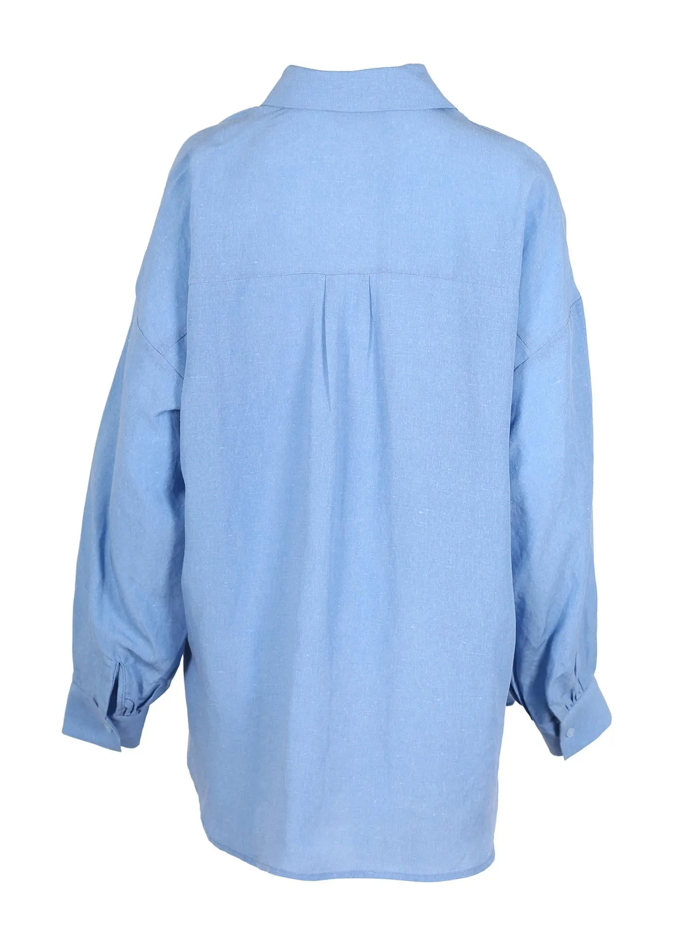 Le Bon Luminary Shirt Blue in Linen Blend