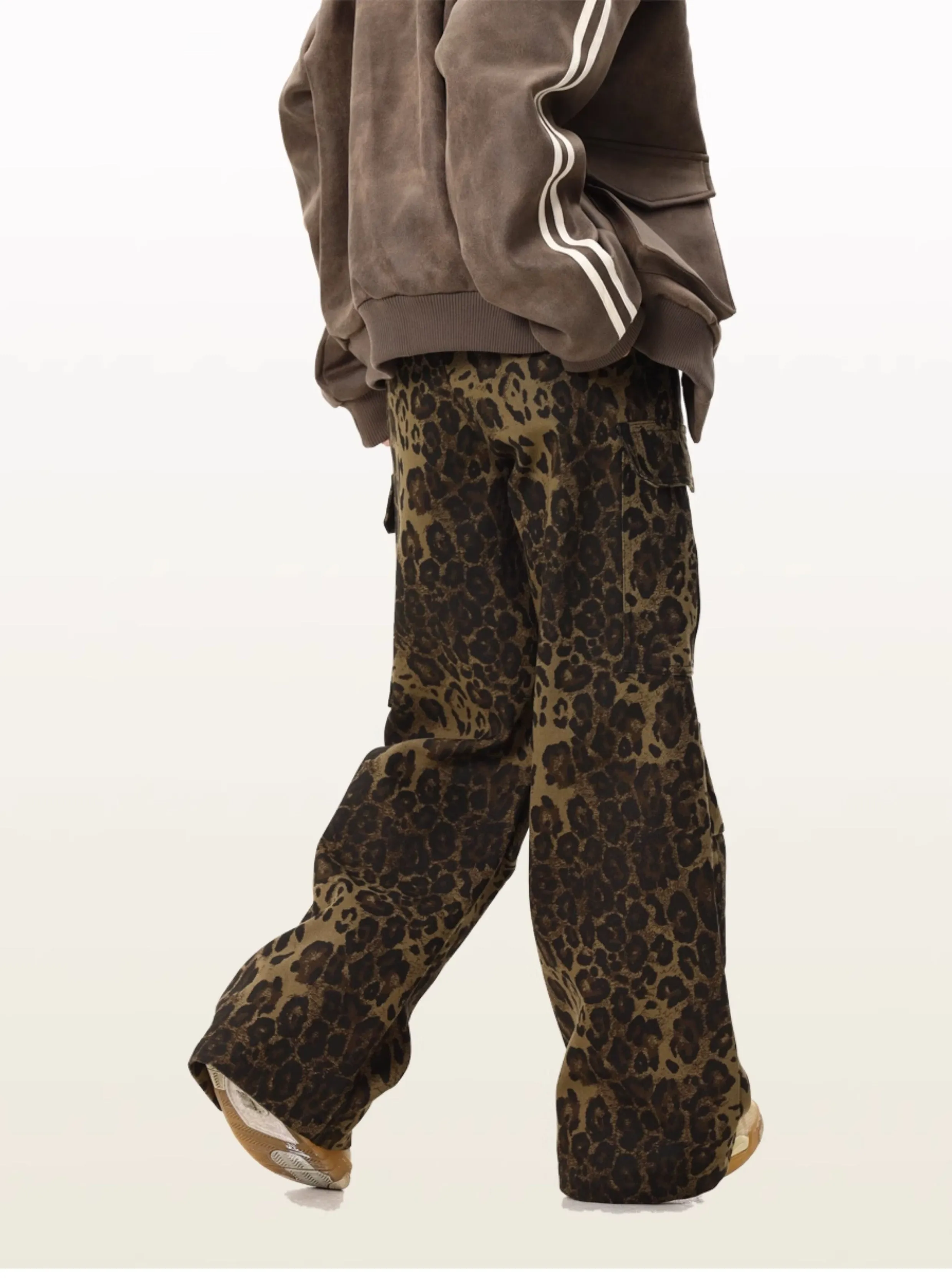 Leopard | Loose Drawstring Jeans