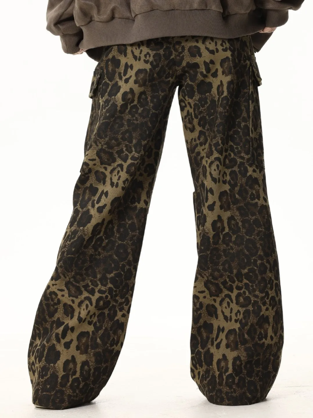 Leopard | Loose Drawstring Jeans