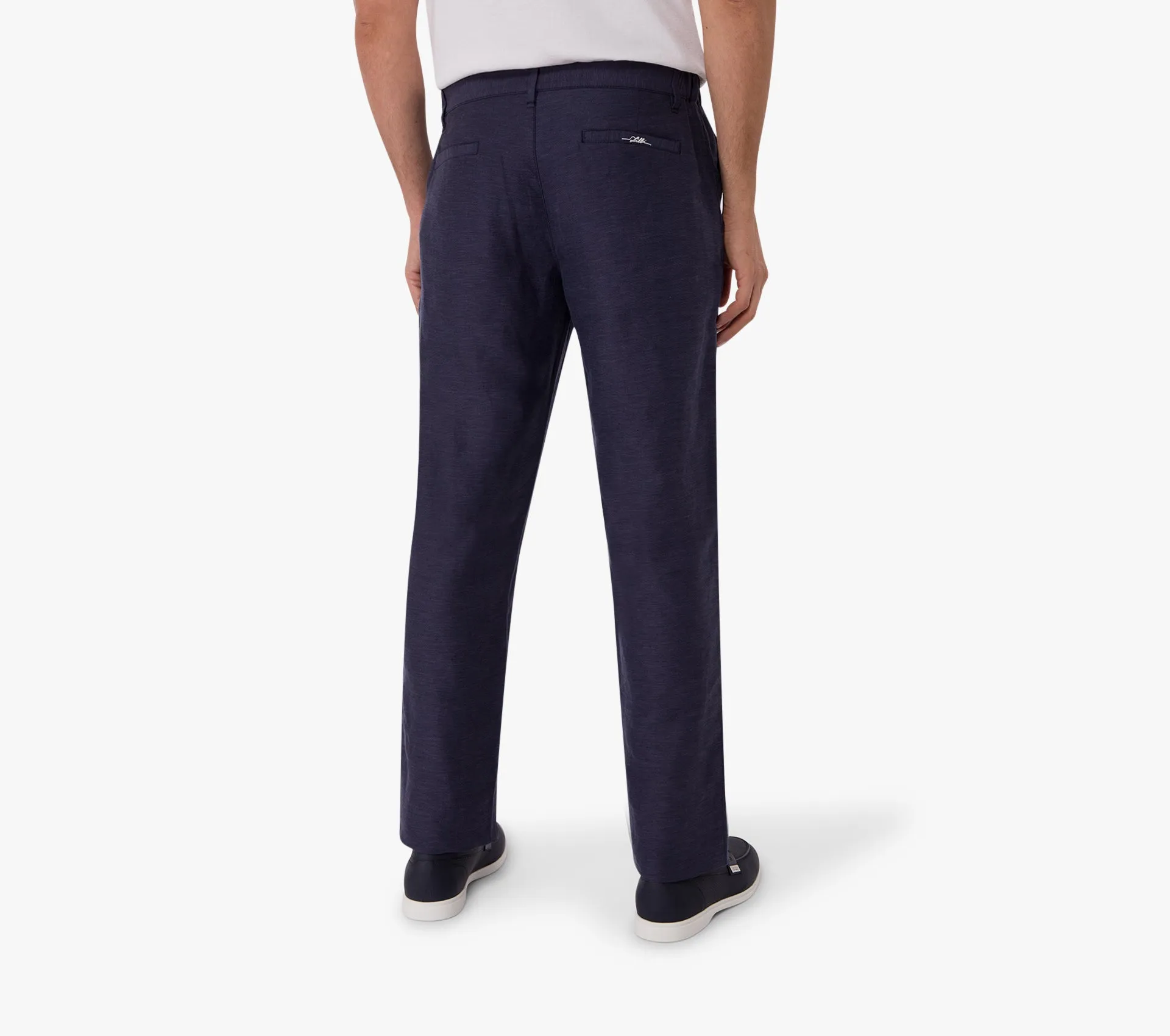 Linen and Silk Slim Fit Pants