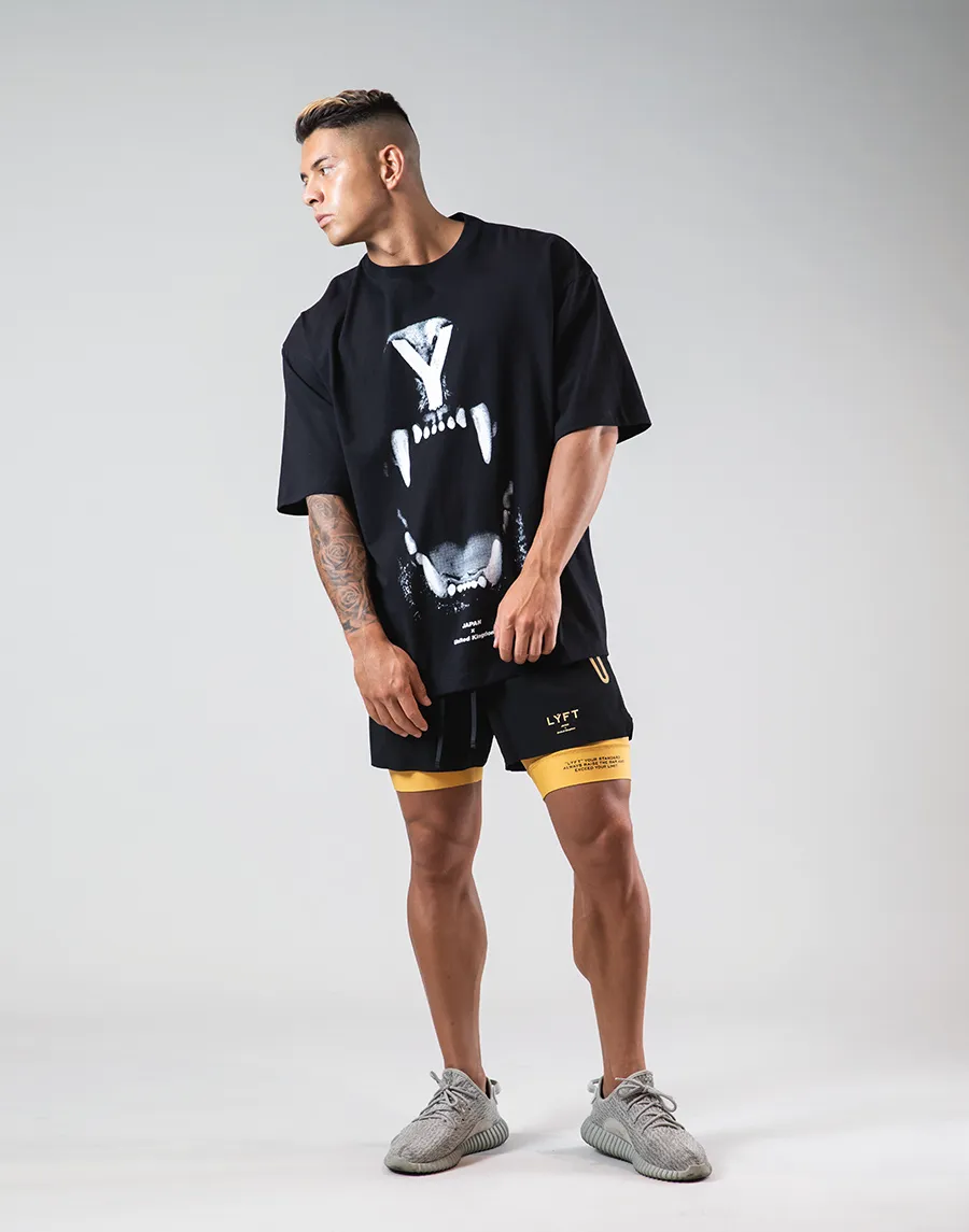 Lion Fang Big T-Shirts "Wide Body" - Black