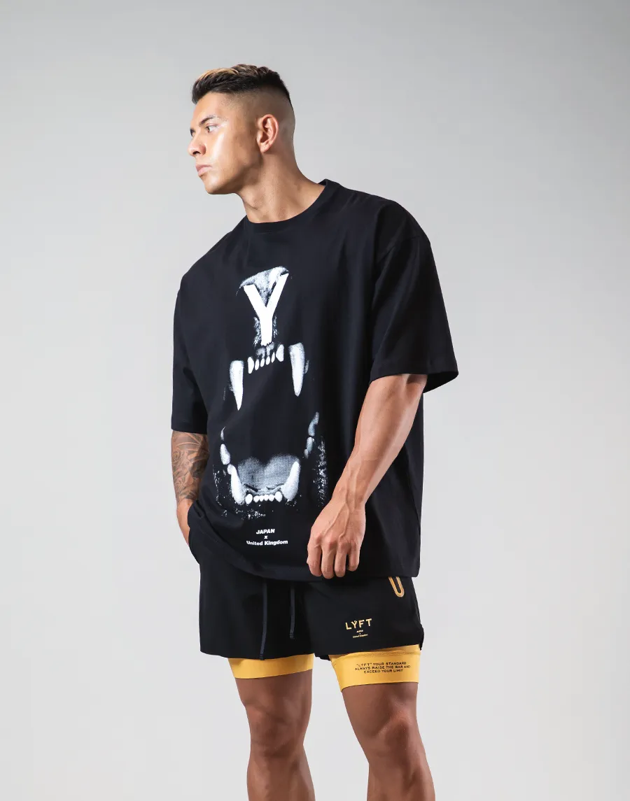 Lion Fang Big T-Shirts "Wide Body" - Black