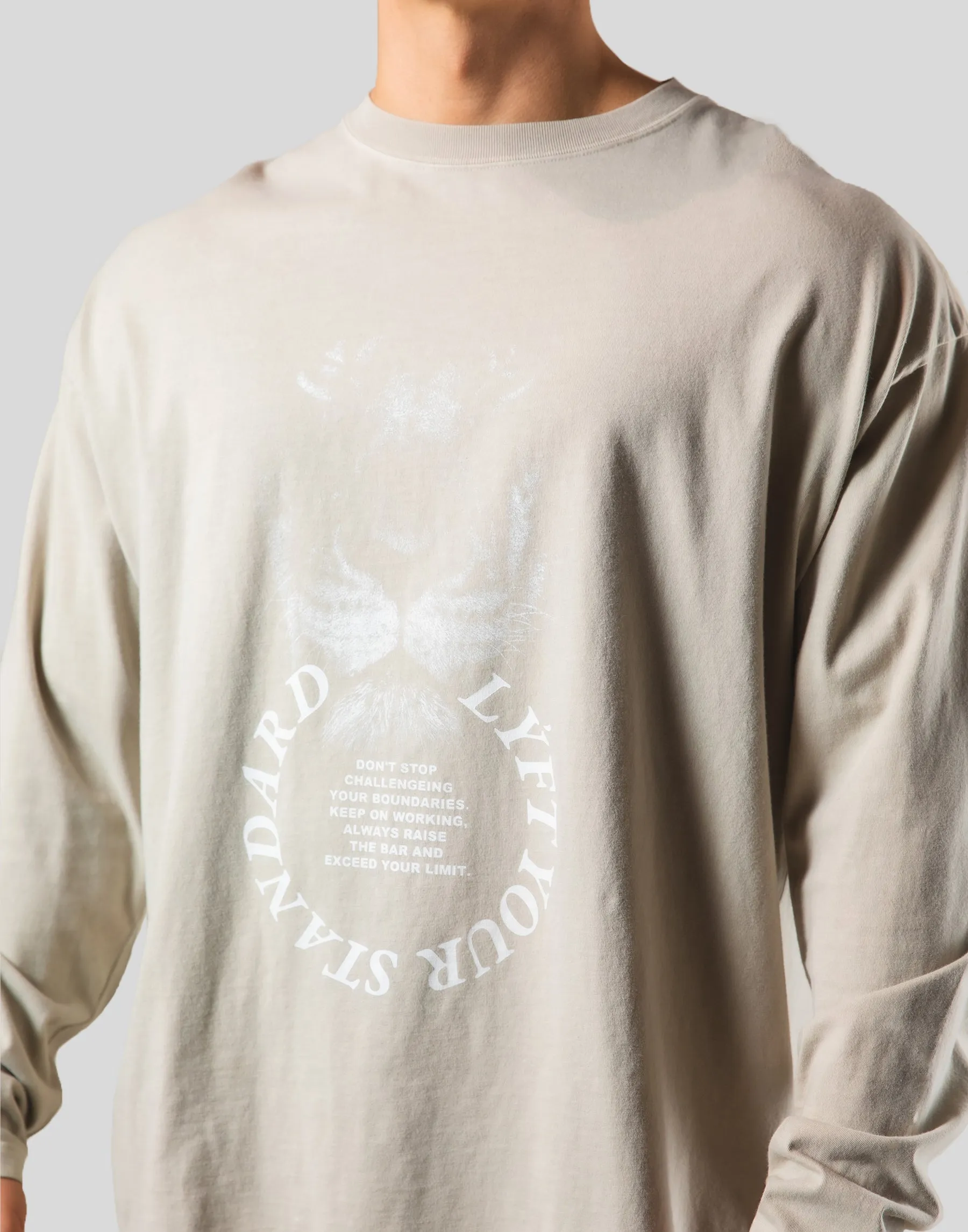 Lion Ring Vintage Long Sleeve Tee - Ivory